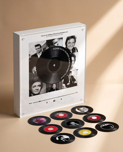Johnny Cash music player box – beige scene