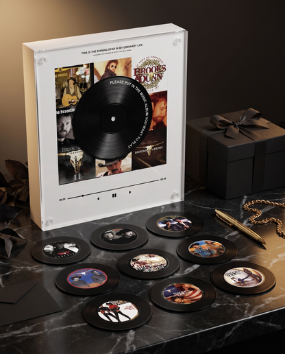 Brooks & Dunn music player box – marble gift scene