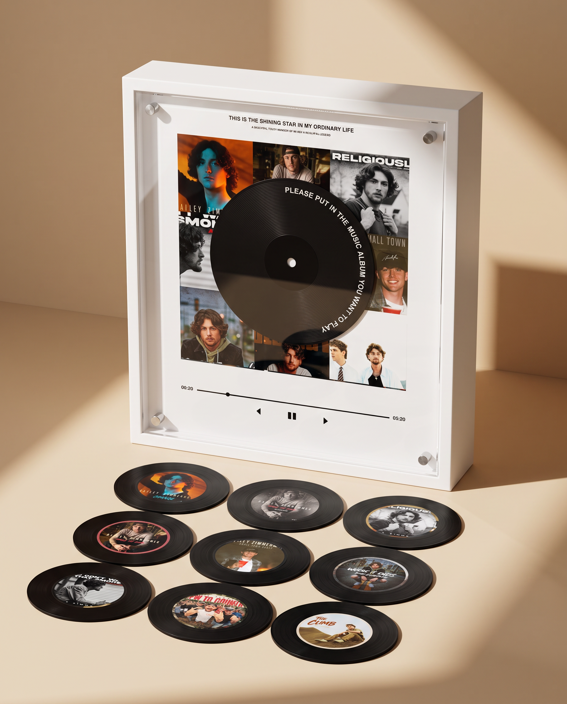 Bailey Zimmerman music player box – beige scene