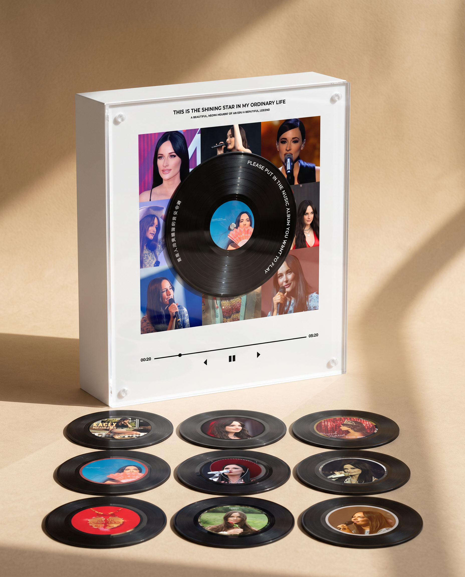 Kacey Musgraves music player box – beige scene