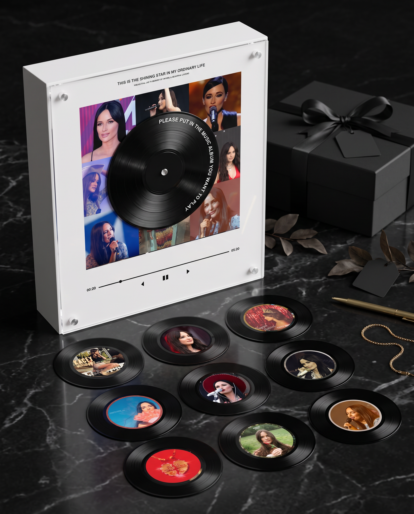 Kacey Musgraves music player box – marble gift scene